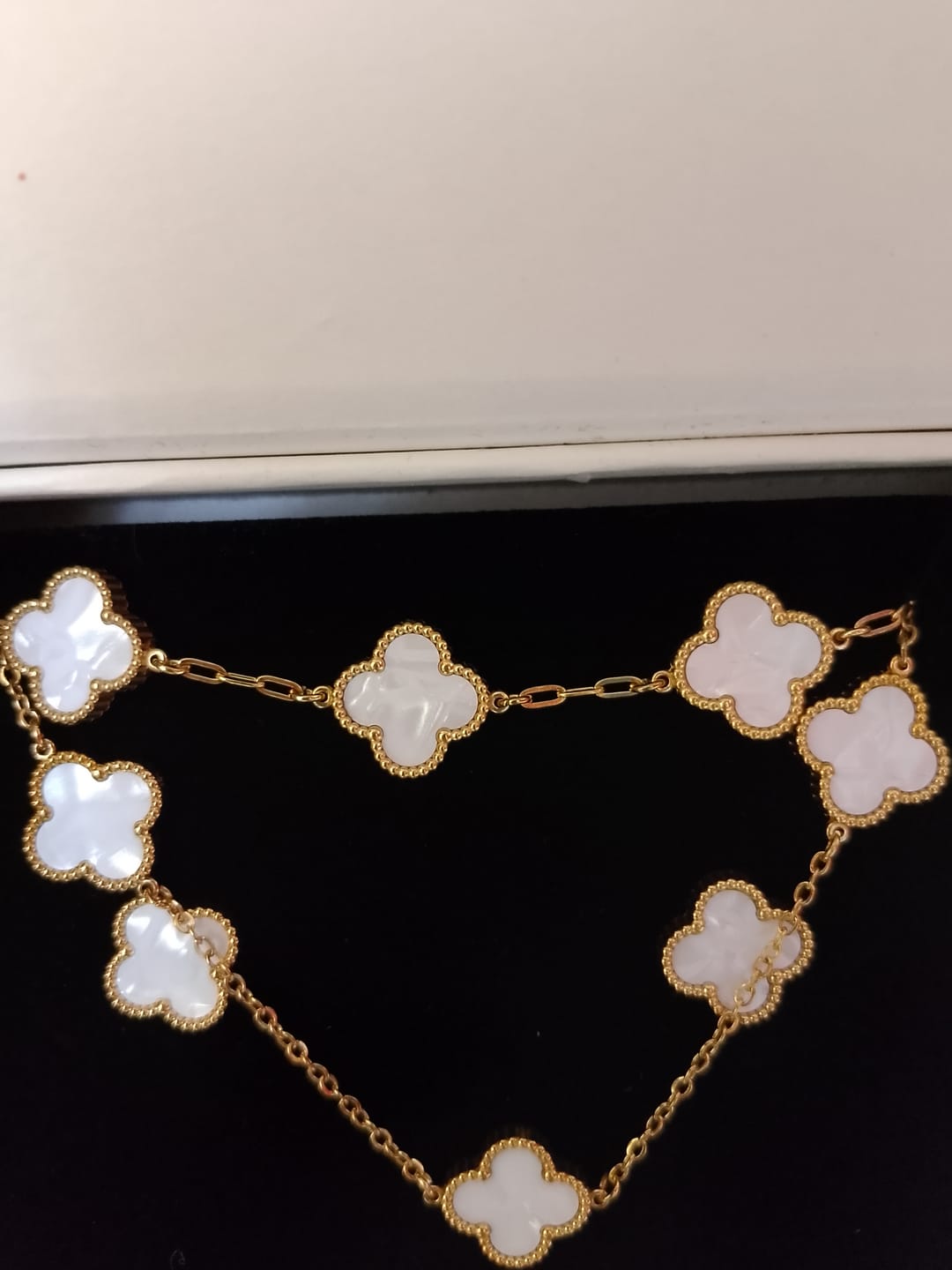 Customer photo review of Set Bratara + Colier Auriu Flower