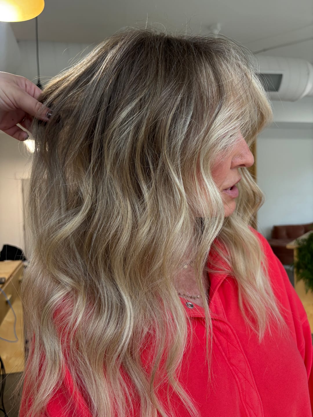 Customer photo review of 30 Day Hair Goals Supplement Bundle