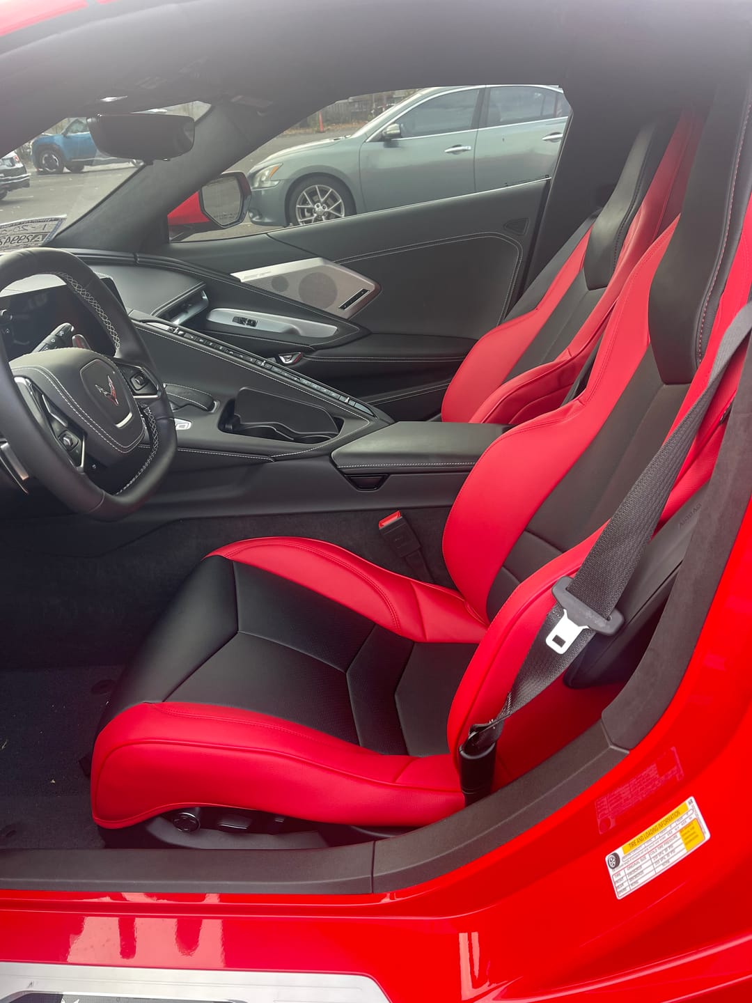 Customer photo review of Corvette C8 GT1 Custom Leather Seat Cover Kit