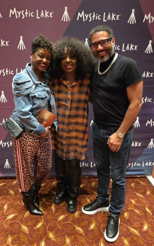 Customer photo review of Side-Stripe Leopard Pants