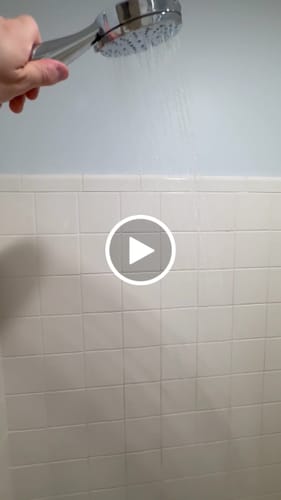 Customer video review of 3-Spray Handheld Shower Head Set