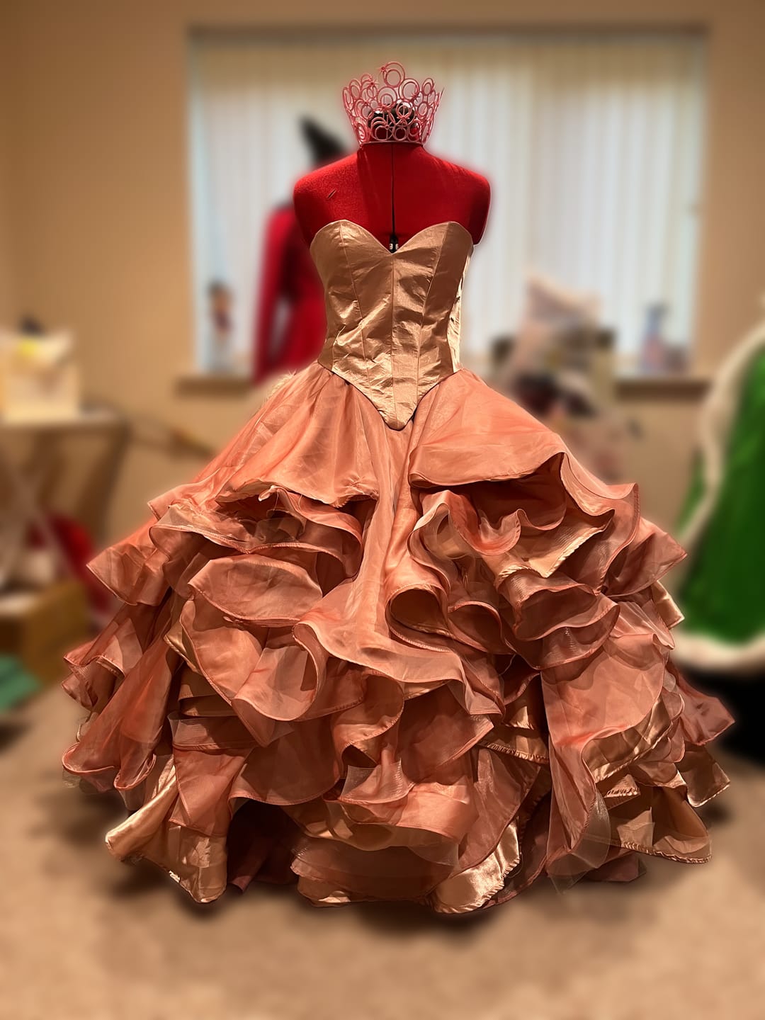 Customer photo review of Liquid Satin Fabric