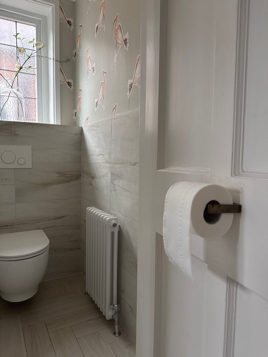 Customer photo review of Classic Wall Mounted Toilet Roll Holder