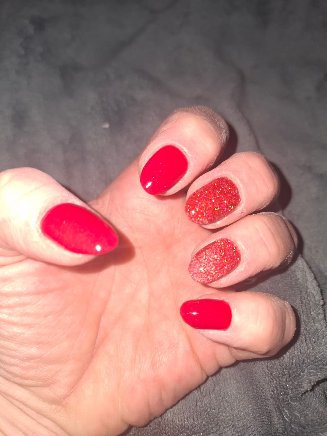 Customer photo review of Christmas Red Dipping Powder