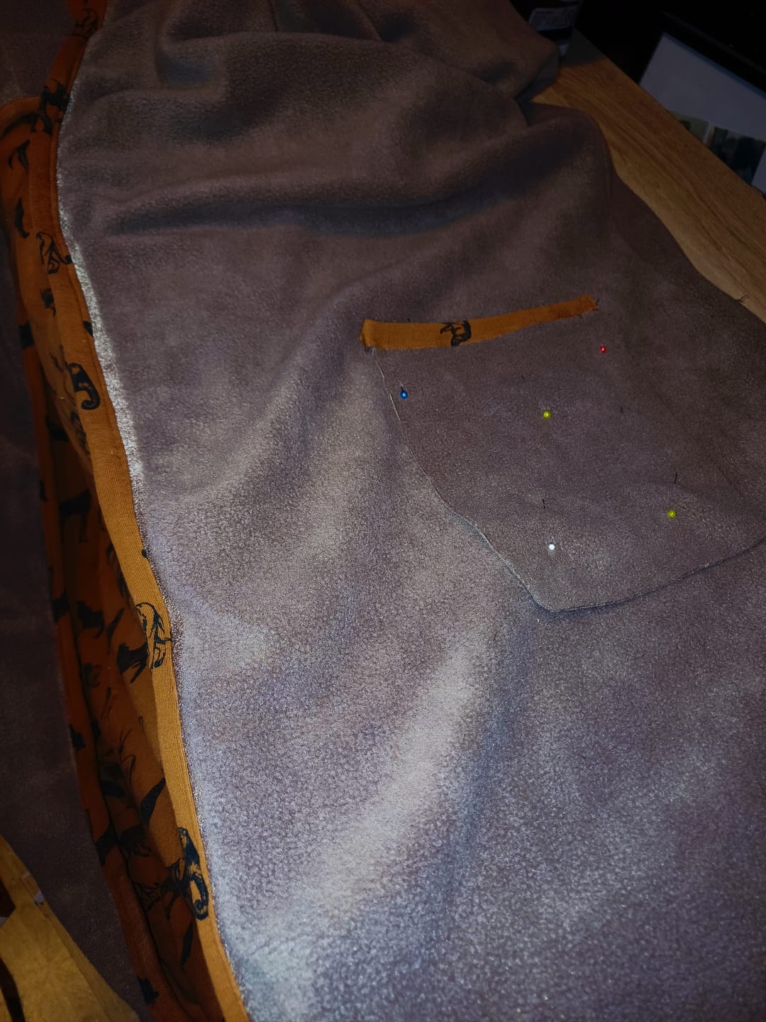 Customer photo review of Special Offer #2 - Plain Polar Fleece Fabric - 2 metre Pre-cut