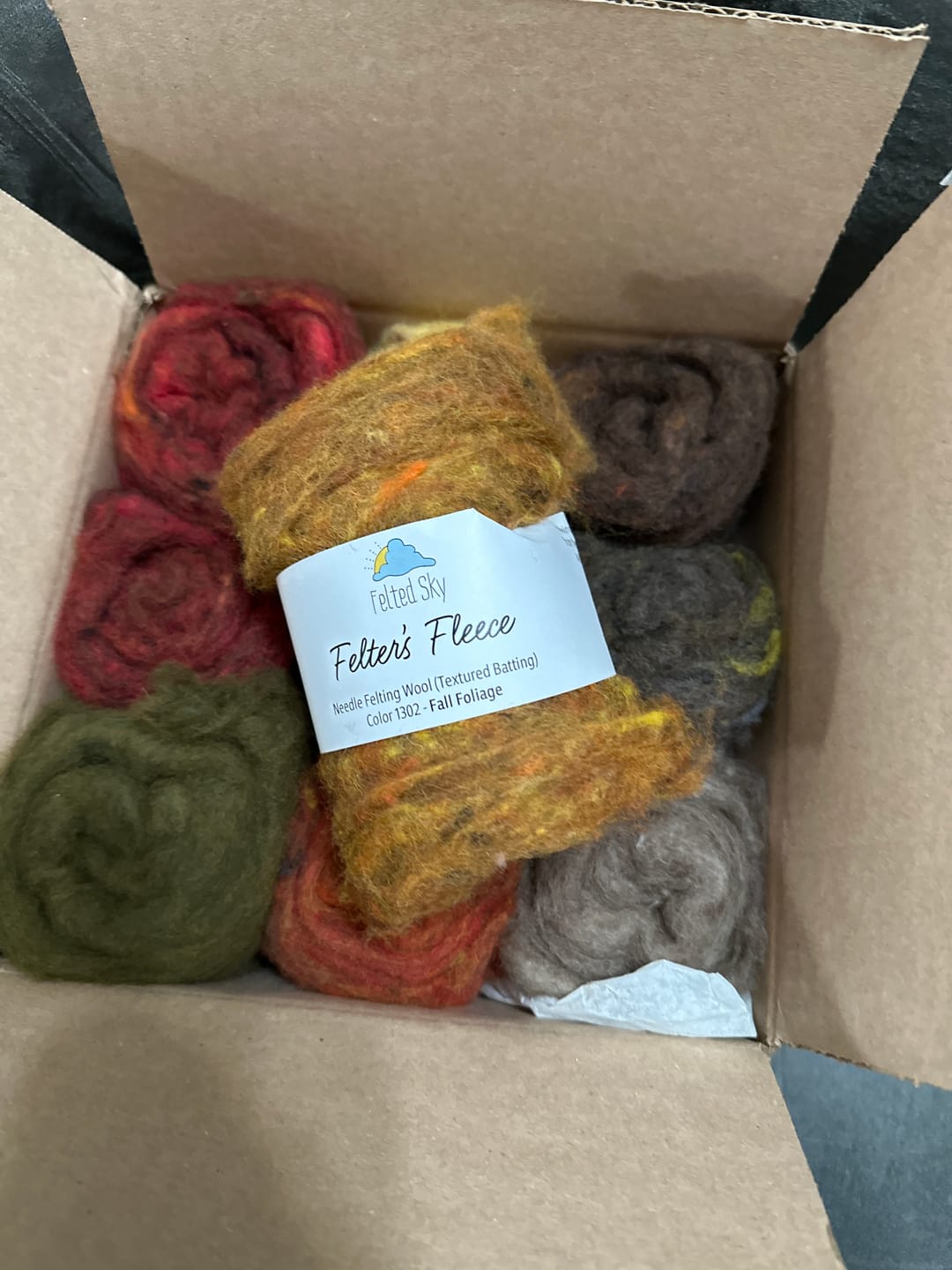 Customer photo review of Fall Foliage - 1 oz Felter's Fleece