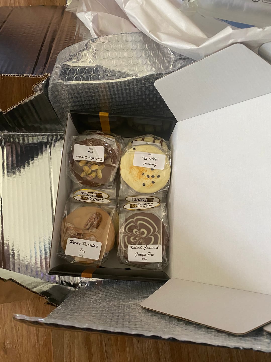 Customer photo review of LIMITED EDITION Chocolate Pie Variety Box