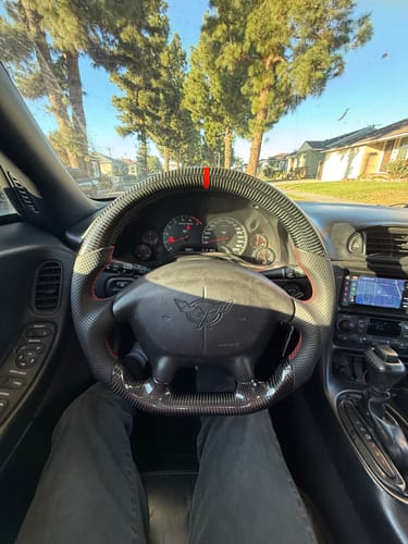 Customer photo review of Genuine Carbon Fiber Steering Wheel For C5 Corvette 1997-2004