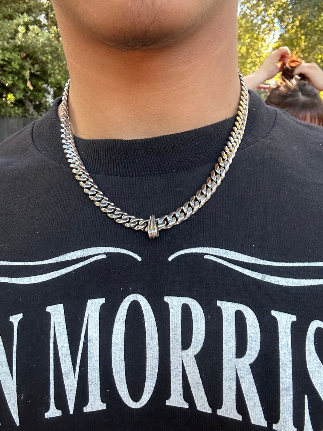 Customer photo review of DOWN YOUR THROAT PENDANT