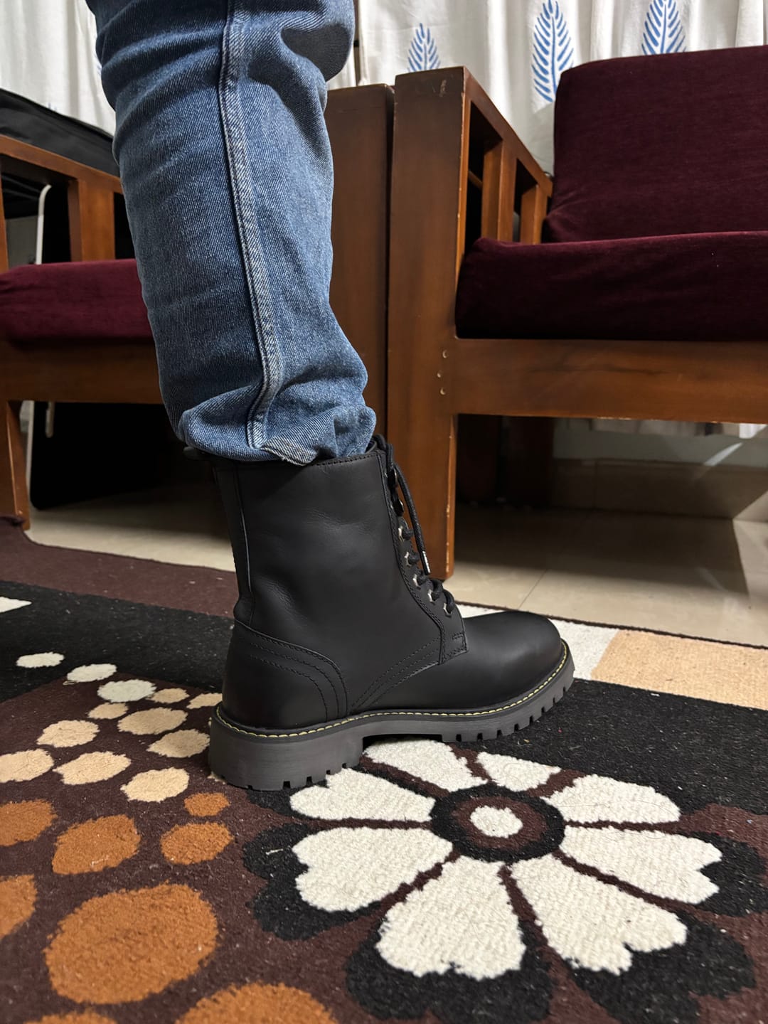 Customer photo review of boots derby dark shadow