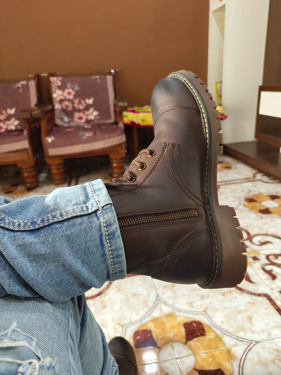 Customer photo review of boots brute mocha