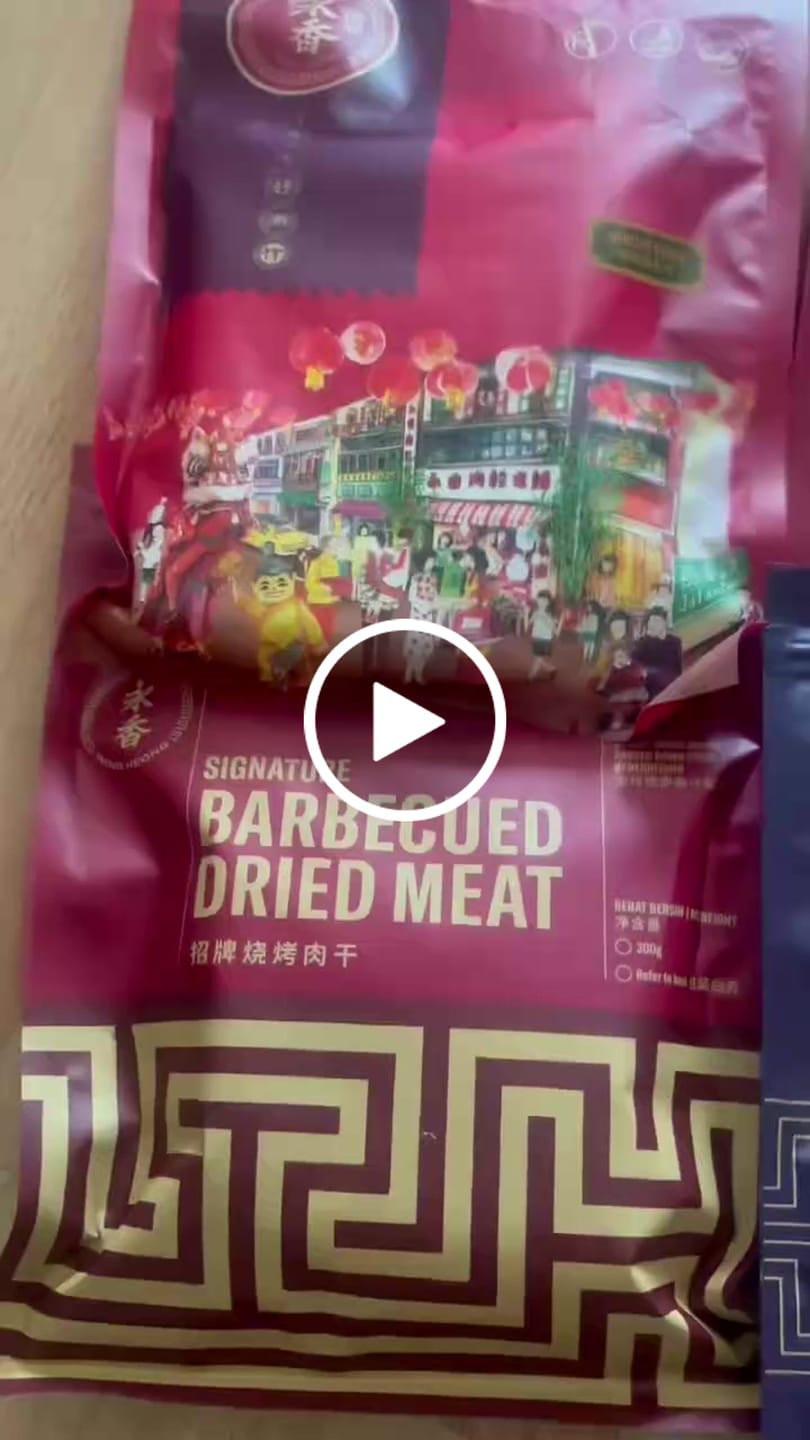 Customer video review of BITE SIZE BAKKWA- ORIGINAL FLAVOUR (100G)