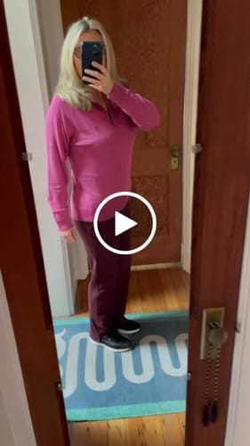 Customer video review of Luca Ribbed Pants - Toasted Garnet