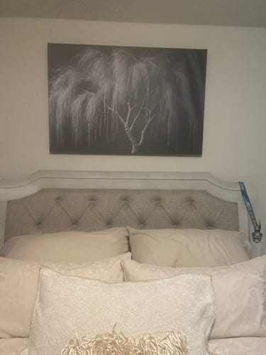 Customer photo review of Golden Willow Grace Wall Art – Textured Look Canvas
