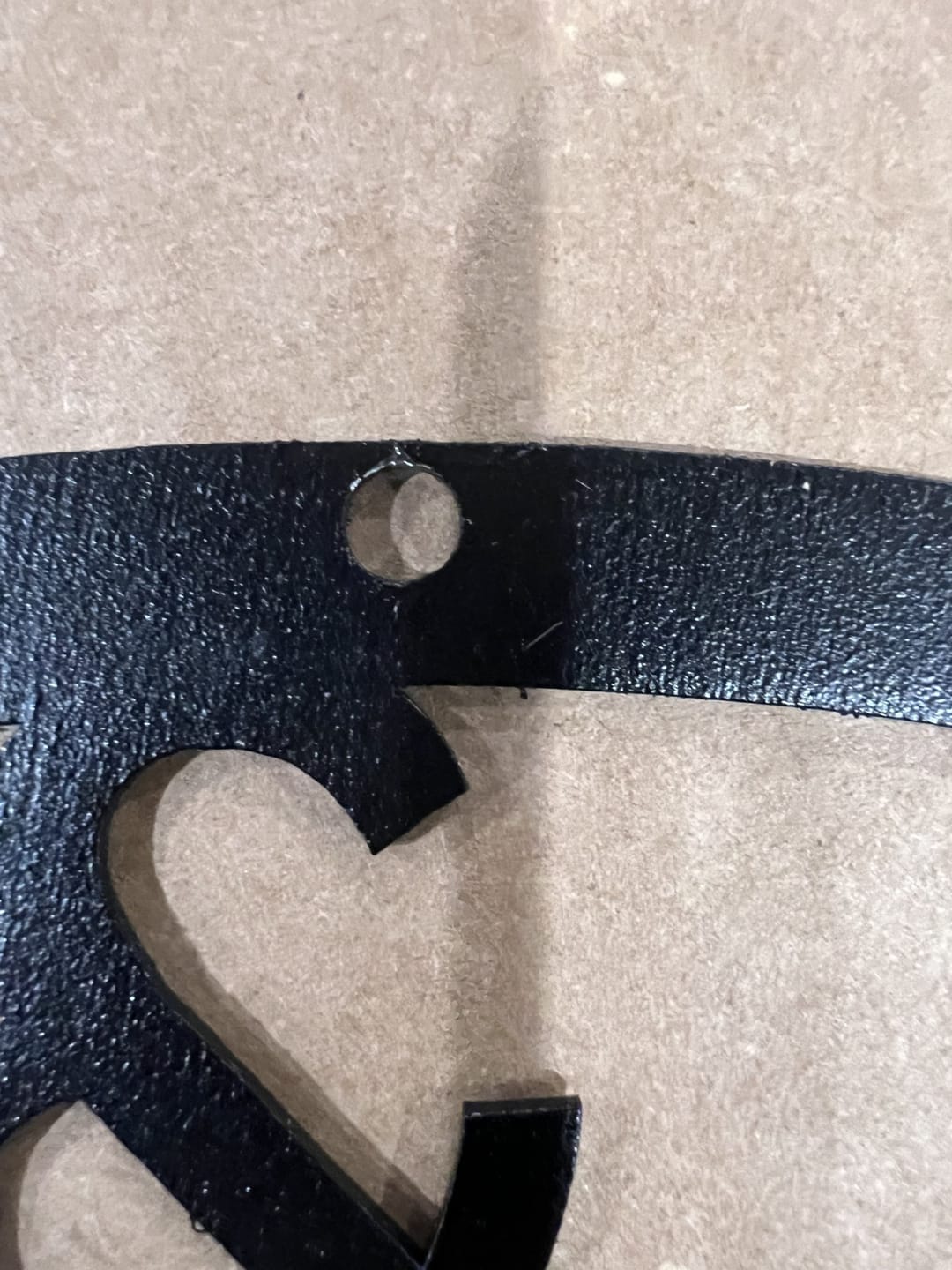 Customer photo review of Personalized Elaborate Name Steel Sign - Custom Anniversary & Wedding Gift