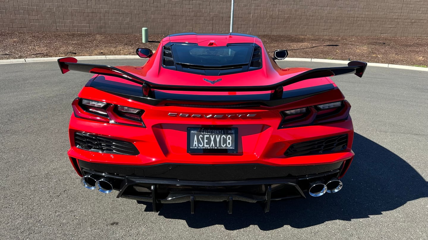 Customer photo review of Z06 Conversion Corvette C8 All Model Rear High Wing