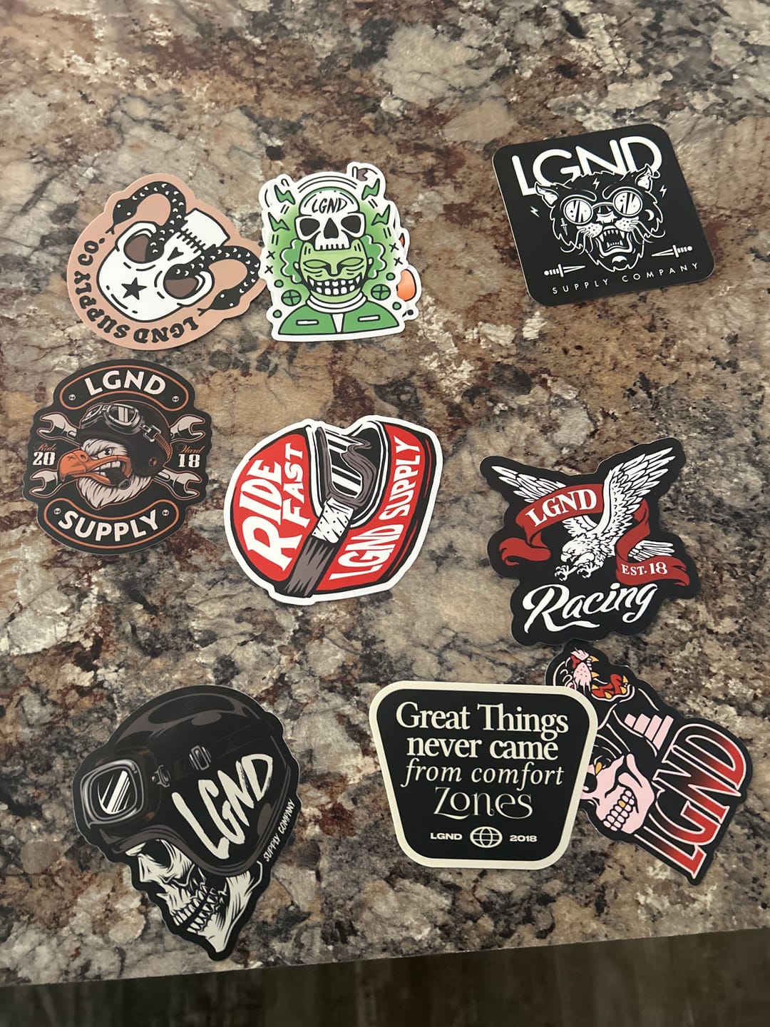 Customer photo review of The Decal Collection - 10 Pack