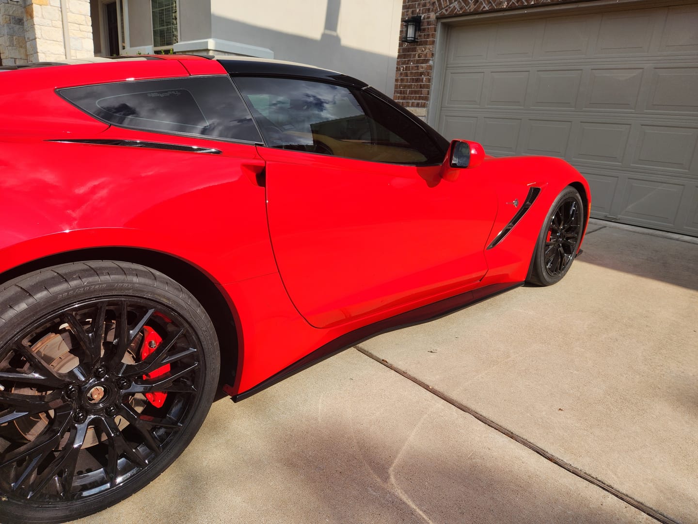 Customer photo review of Corvette C7 Z06 Conversion Side Skirts Rocker Panels