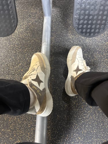 Customer photo review of 2 Corinthians 5:7 Vintage Basketball Sneakers