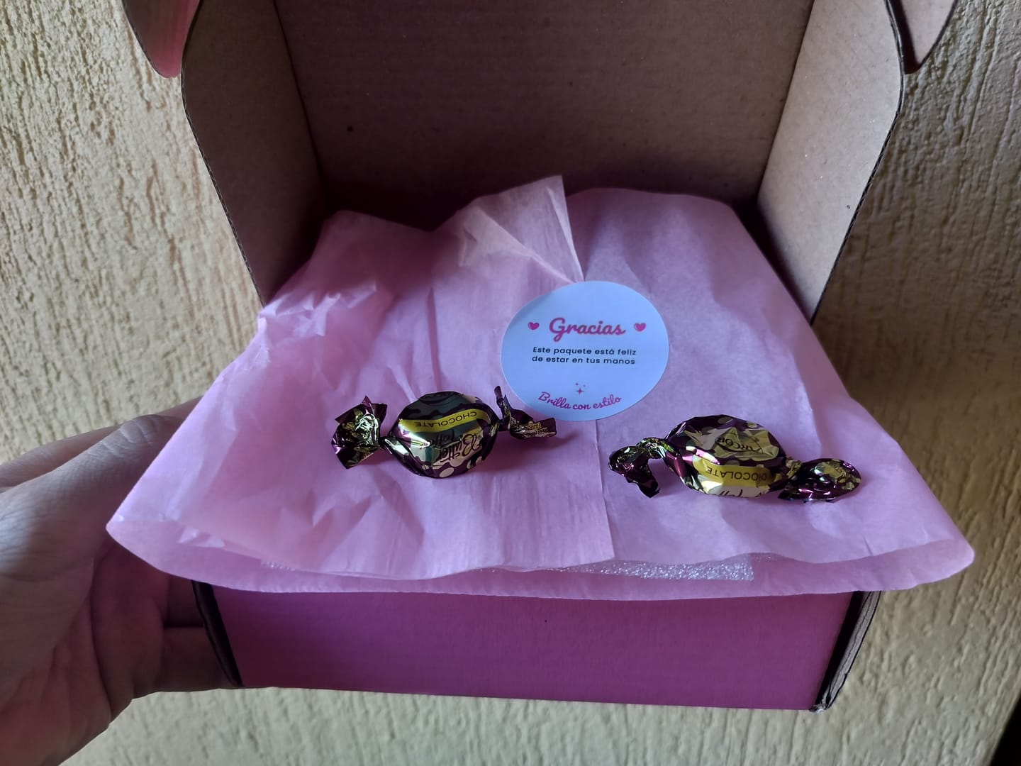 Customer photo review of Anillo Ajustable de Promesa Rose Plata925