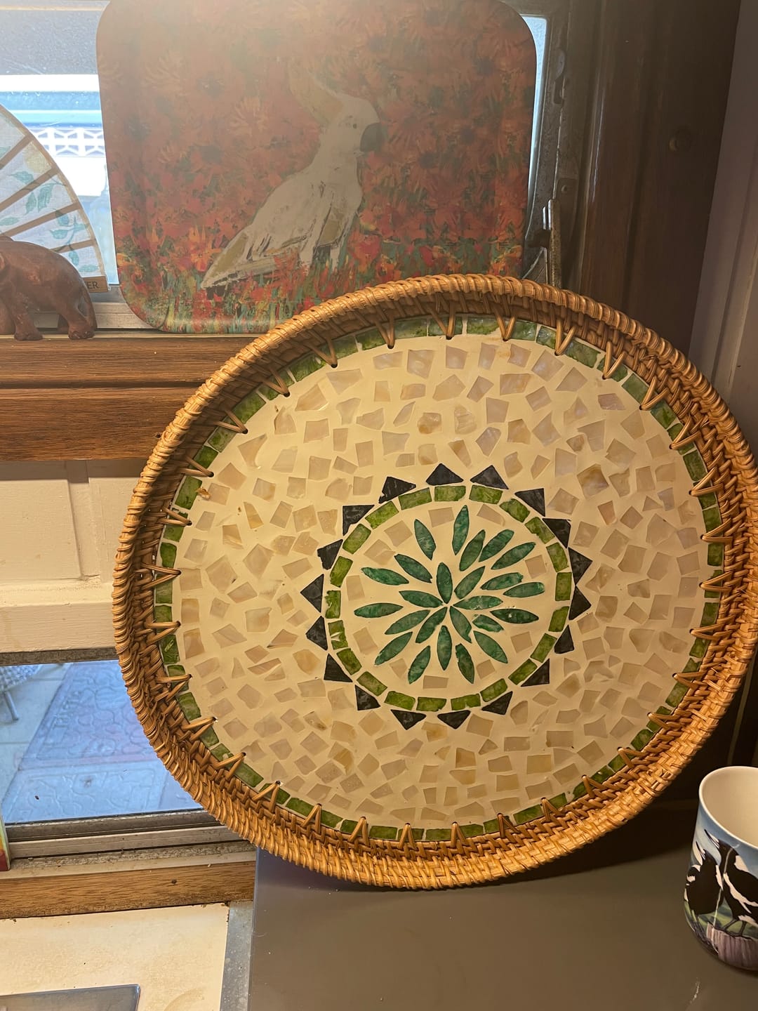 Customer photo review of Oasis Large Rattan Tray