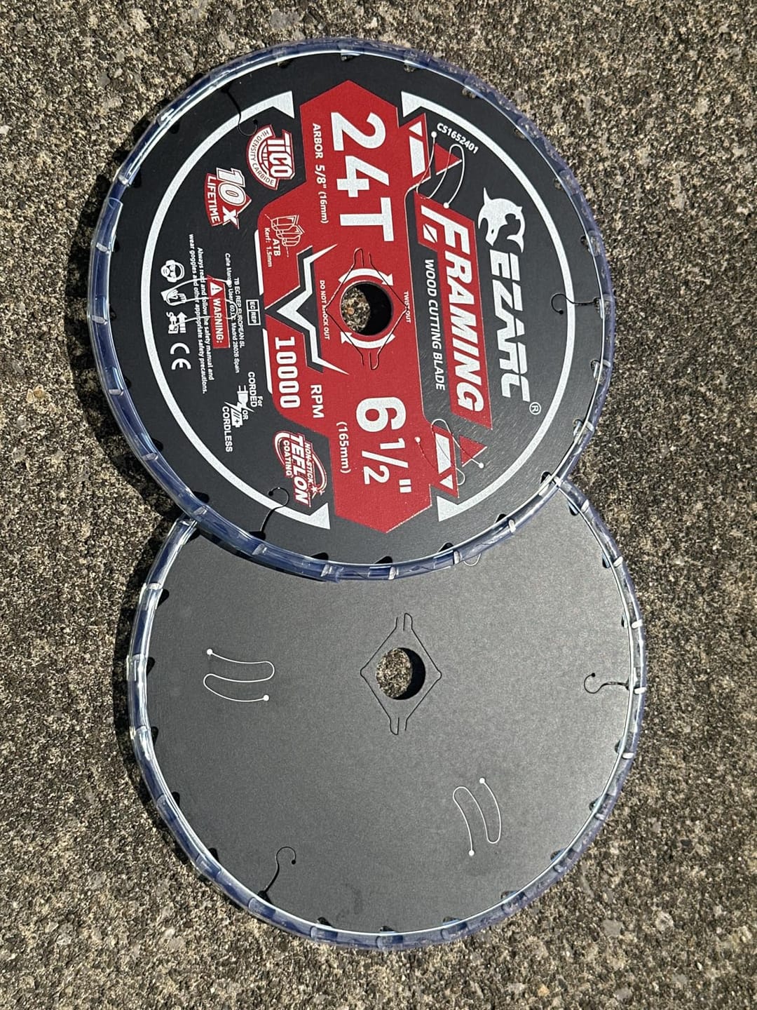 Customer photo review of EZARC 7-1/4 Inch Circular Saw Blades Wood Cutting Blade, Ultra-Thin 1.5mm Kerf, Non-Stick Coating, 2 Pack