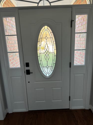 Customer photo review of Western Reflections Fontana Door Glass - 18" x 41.9" Frame Kit