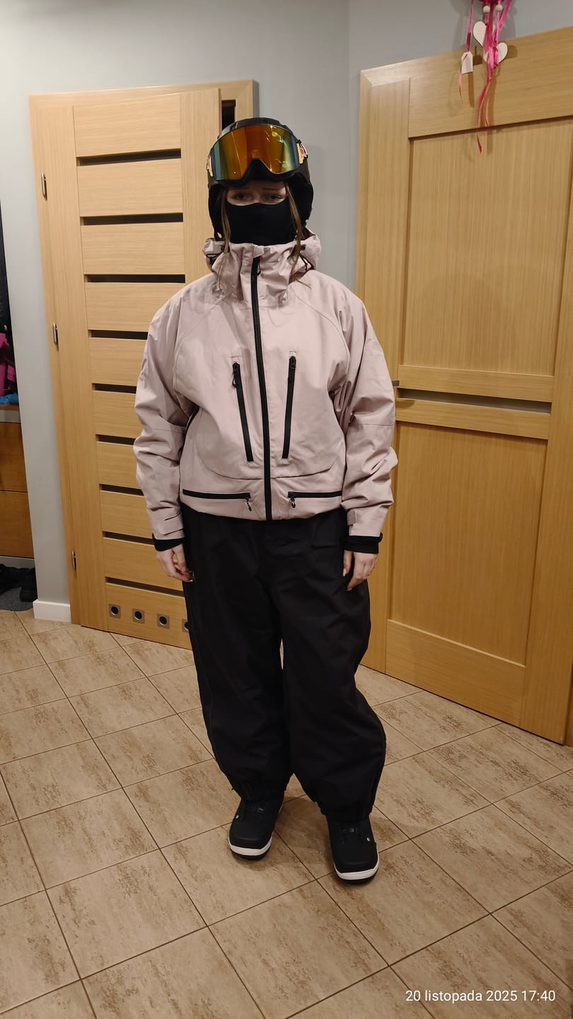 Customer photo review of Women's Pink Multifunctional Waterproof Insulated Snow Jacket