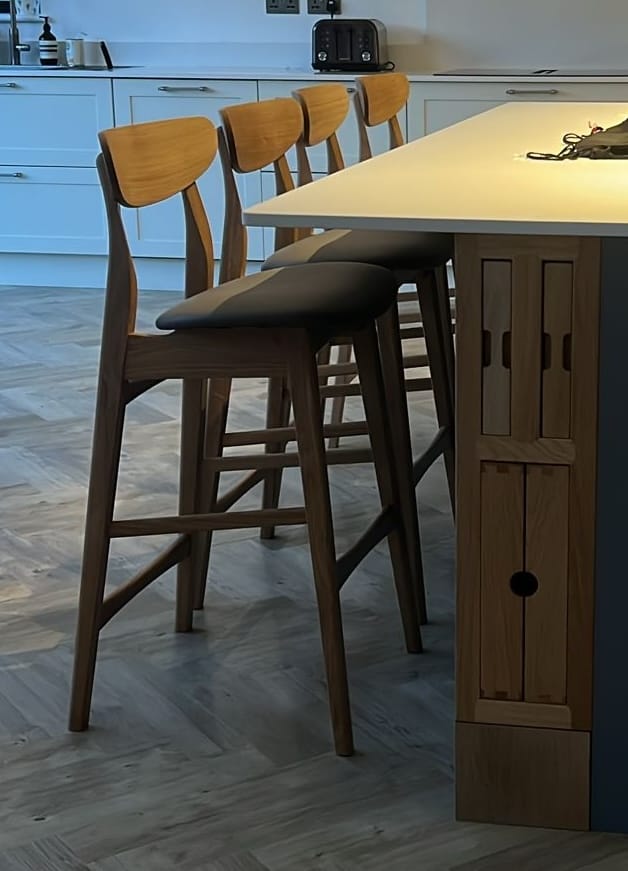 Customer photo review of Eva Oak Bar Stool