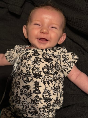 Customer photo review of Bummie Two Piece Set in Sink Or Swim