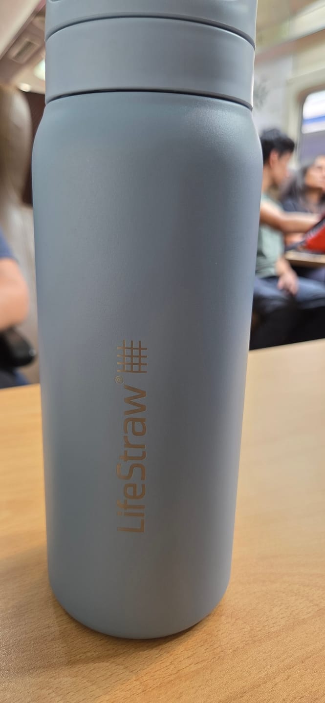 Customer photo review of LifeStraw Go Series Stainless Steel 700 ml