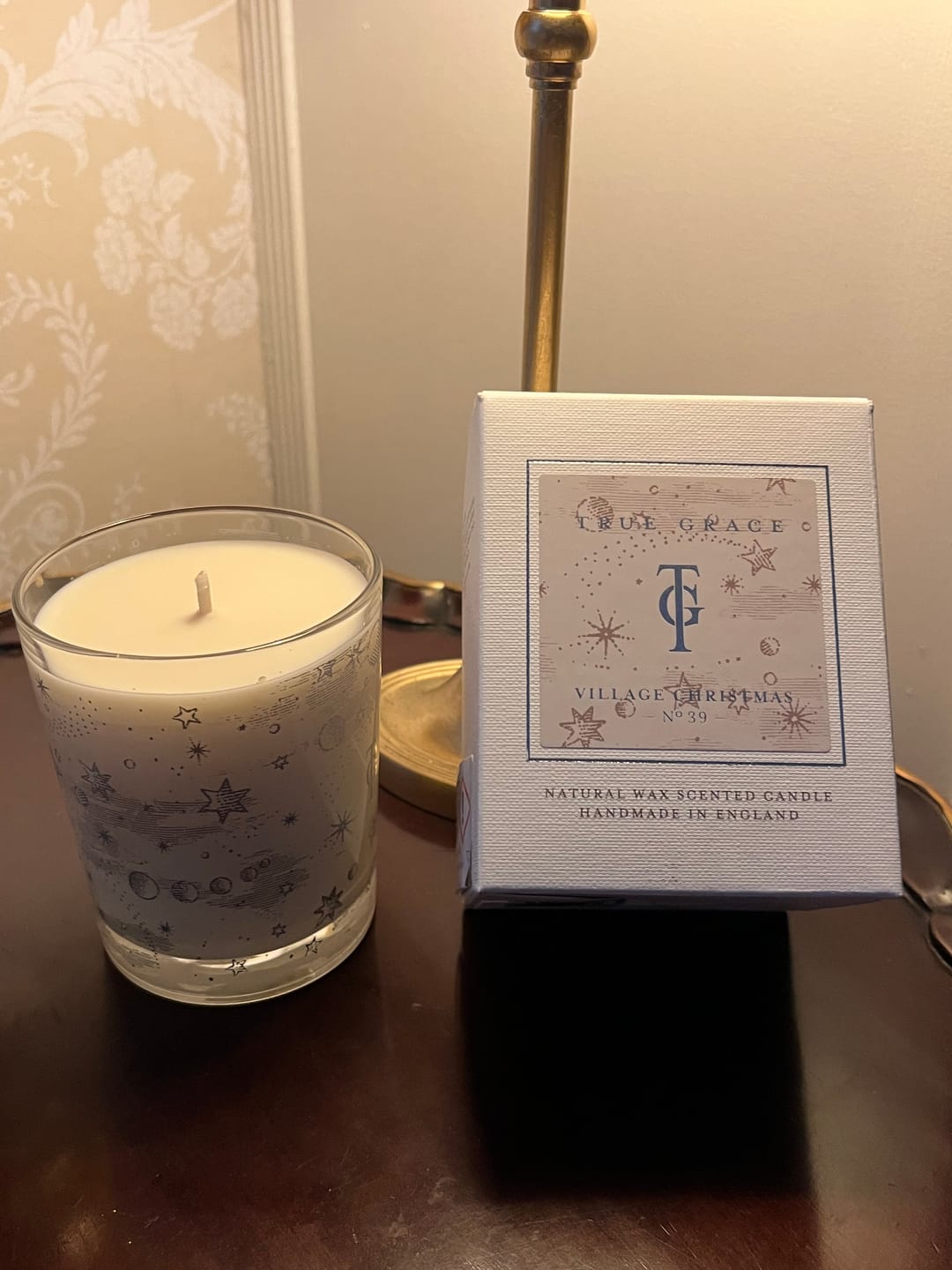 Customer photo review of Village Christmas Classic Candle