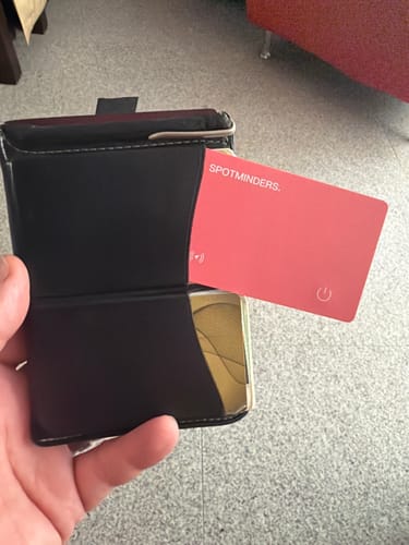 Customer photo review of SPOTMINDERS. Tracking Card