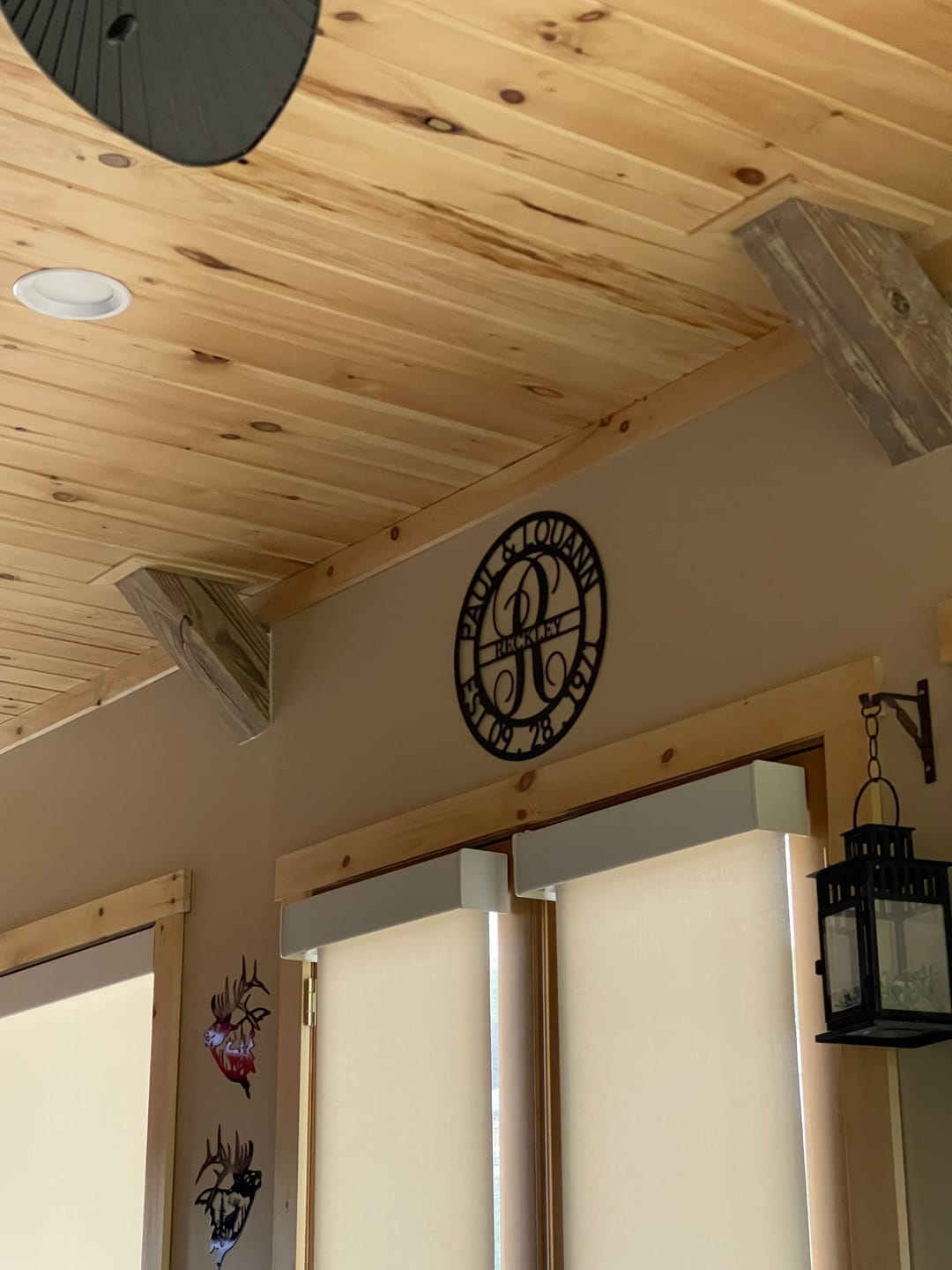 Customer photo review of Personalized Elaborate Name Steel Sign - Custom Anniversary & Wedding Gift