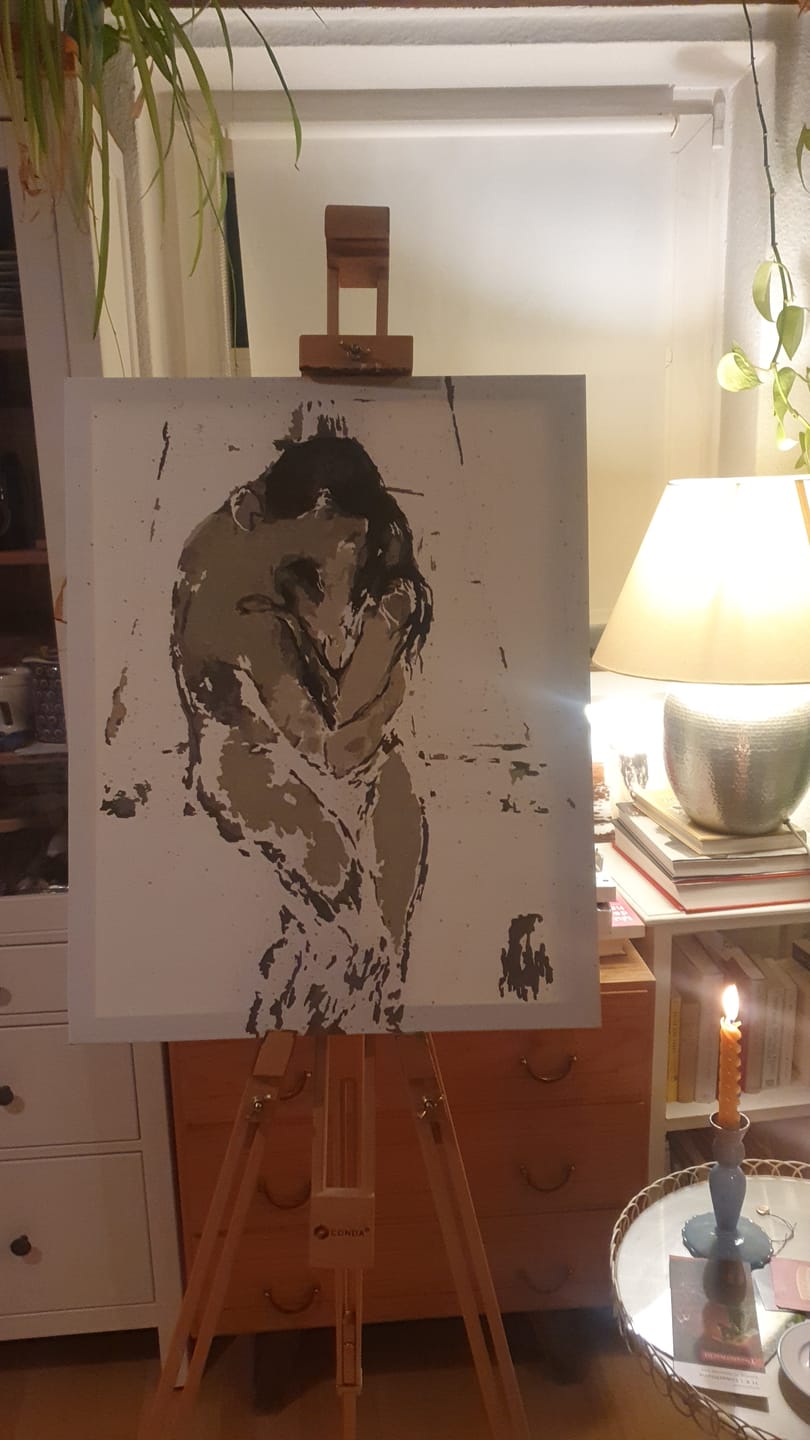 Customer photo review of Malen nach Zahlen - The Kiss - Edvard Munch
