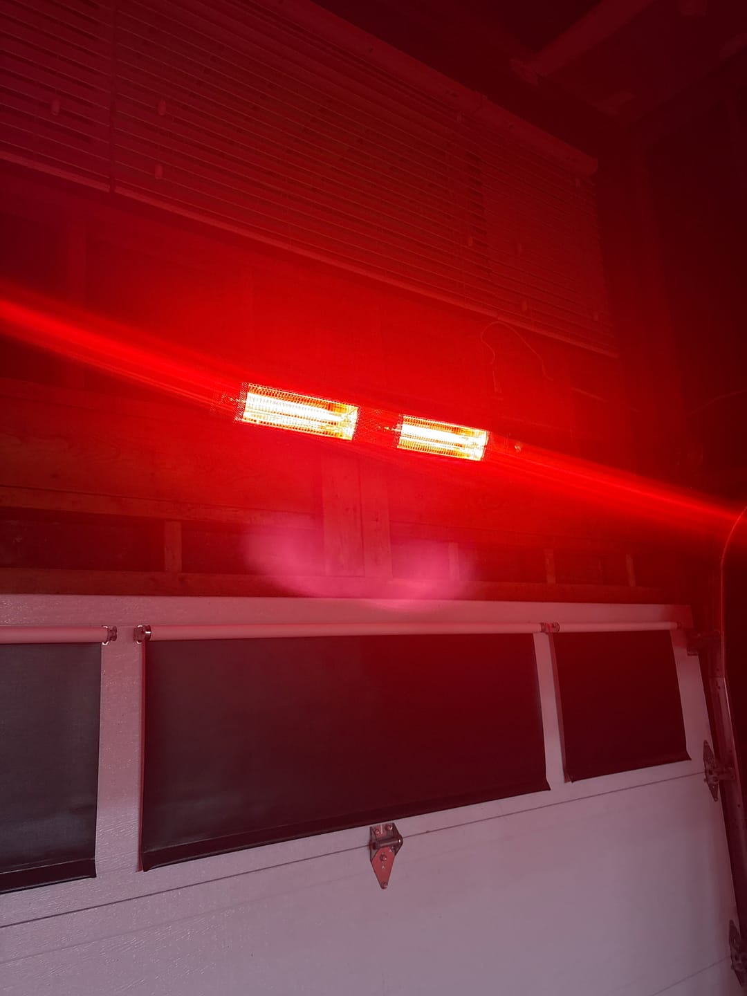 Customer photo review of 3000W Outdoor Infrared Patio Heater | 240V Golden Halogen | IP65 Waterproof