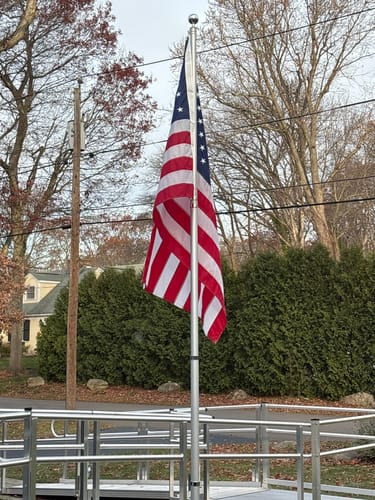 Customer photo review of 4' x 6' American Flag