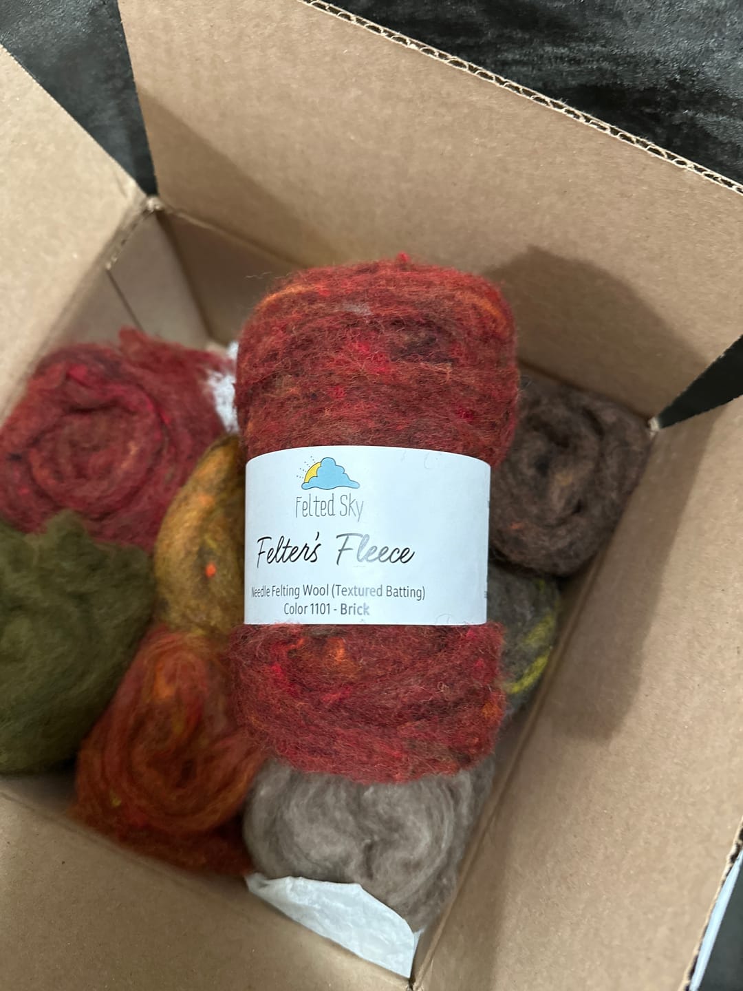 Customer photo review of Brick - 1 oz Felter's Fleece