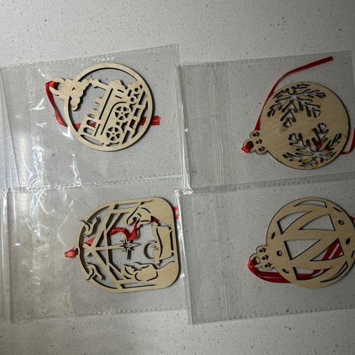 Customer photo review of Personalized Christmas Ornaments