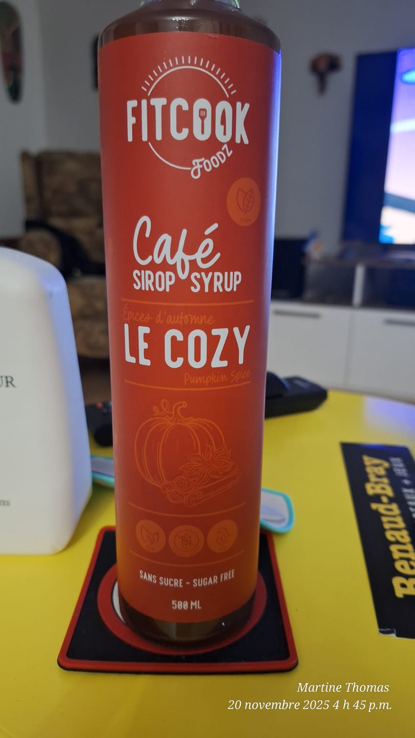 Customer photo review of Le Cozy - Sirop sans sucre aux épices d’automne