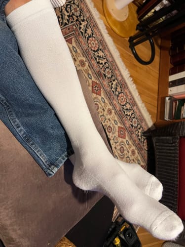 Customer photo review of Performance Eucalyptus Compression Socks