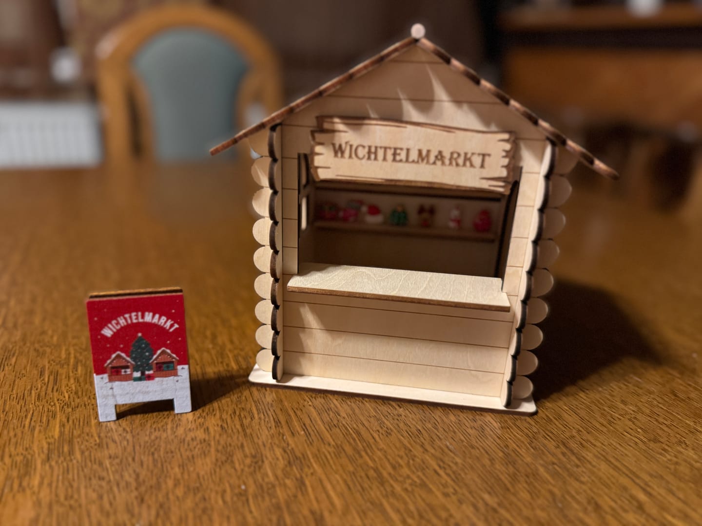 Customer photo review of Wichtel Weihnachtsmarkt – Bastelset für deinen magischen Mini-Markt