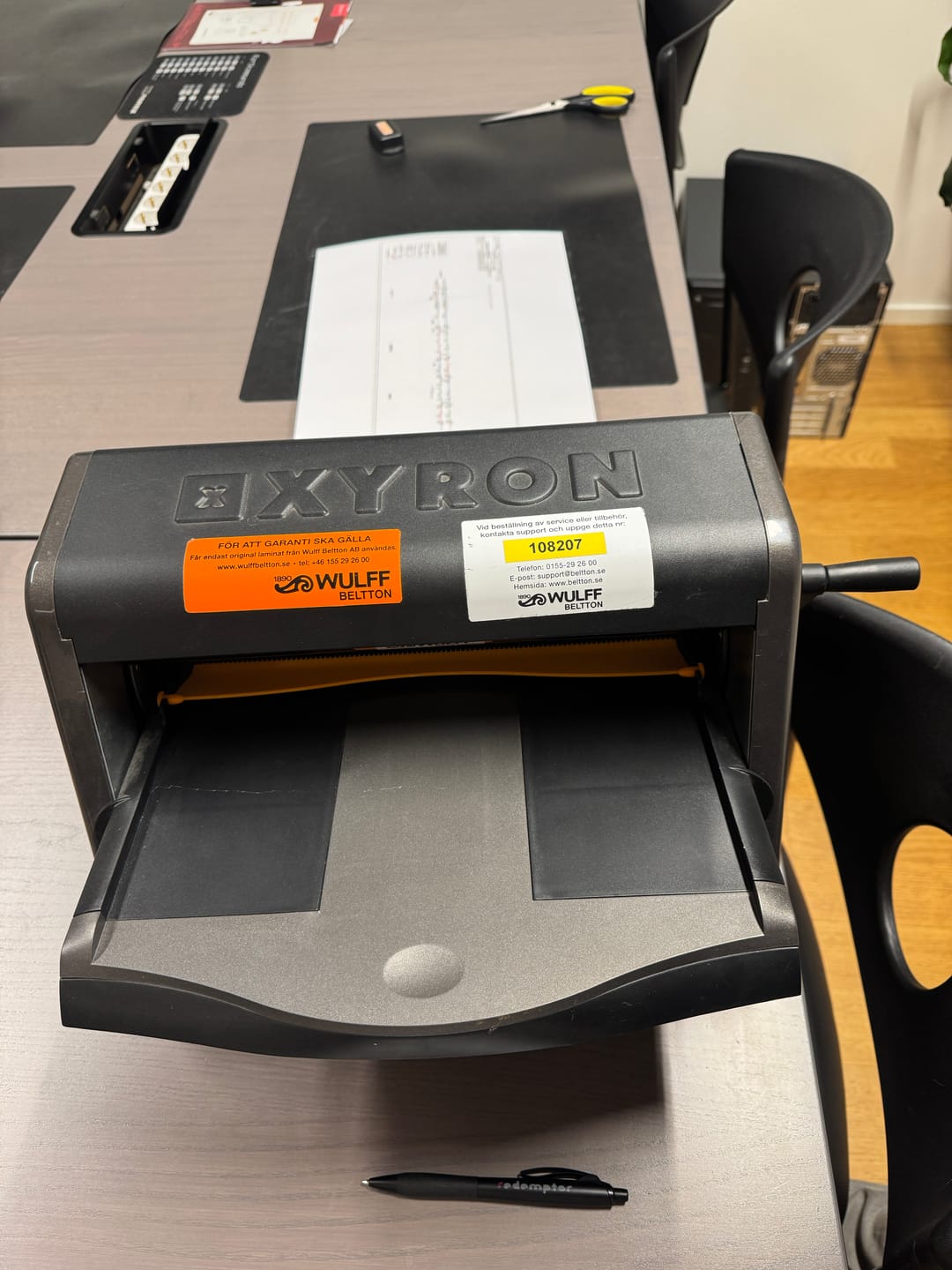 Customer photo review of Lamineringsfilm ECO Till Xyron 1250/1255 A3