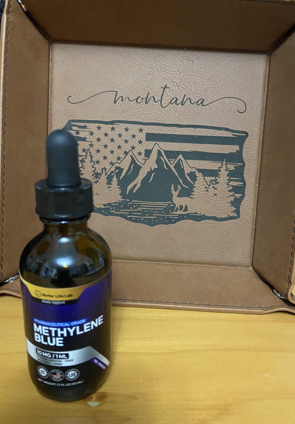 Customer photo review of Methylene Blue (USP Grade) Pharma Grade Supplements (4 Pack)