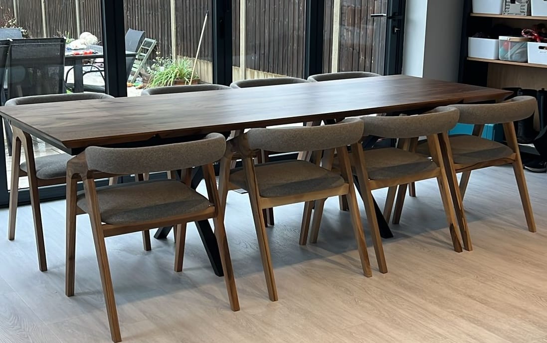 Customer photo review of Julia Walnut Dining Chair