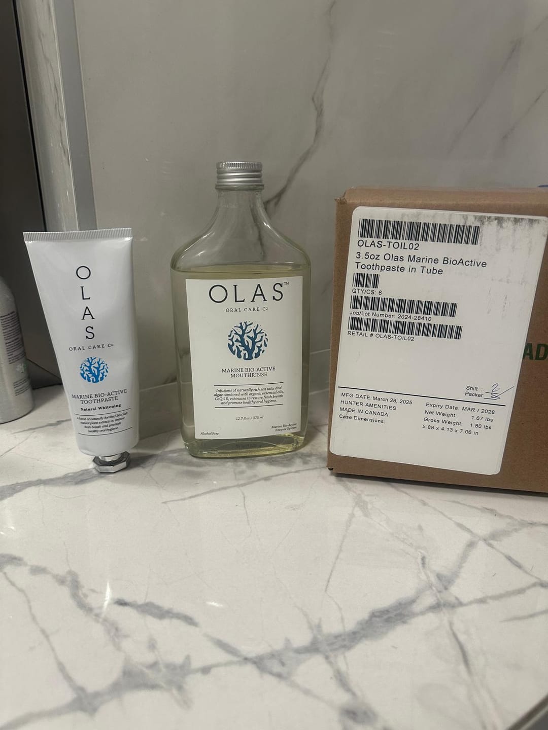Customer photo review of OLAS Marine Bio-Active Whitening Toothpaste
