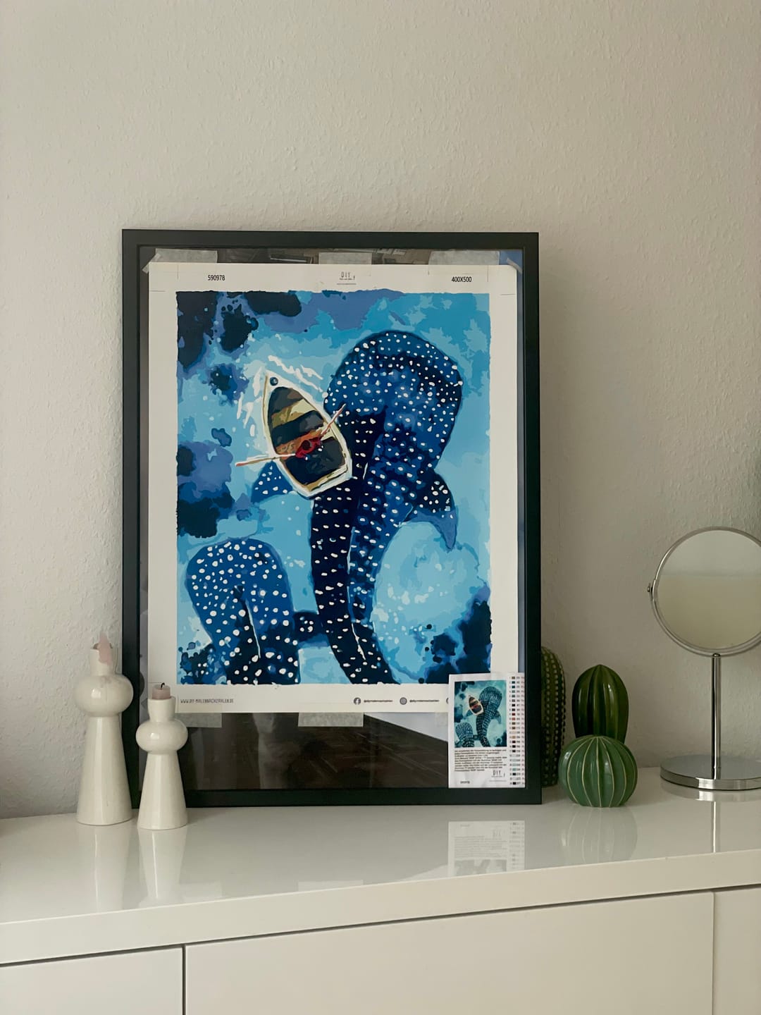 Customer photo review of Malen nach Zahlen - Walhaie - by Tiny Tami