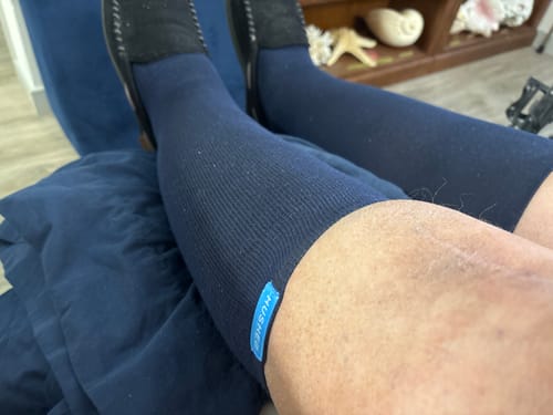 Customer photo review of Performance Eucalyptus Compression Socks