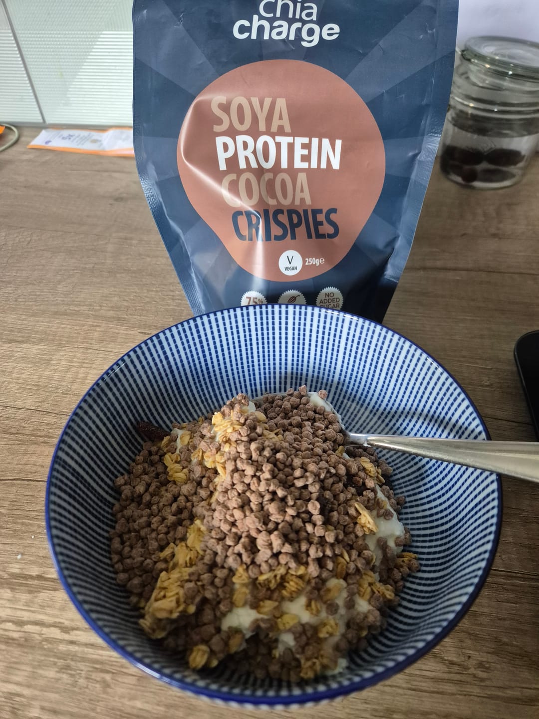 Customer photo review of Soya Protein Crispies Cocoa