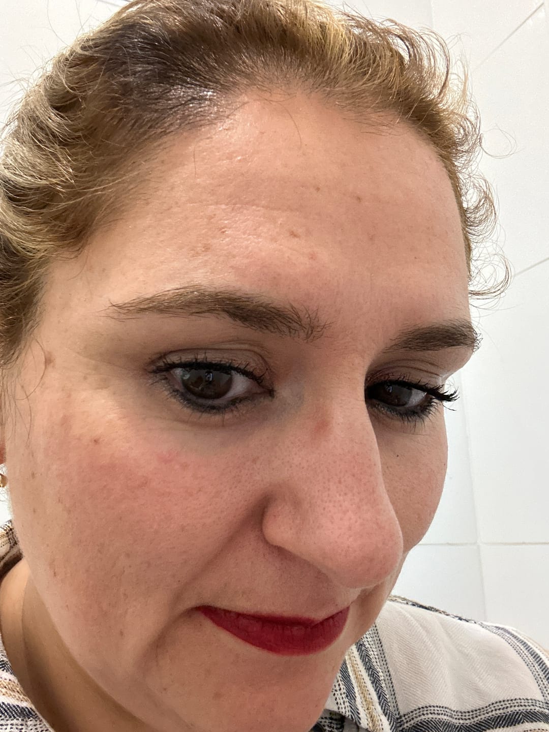 Customer photo review of Máscara Clásica AZUL